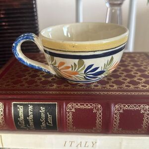 Vintage Henriot Quimper Hand Painted Faince Breton #93 Tea Cup
